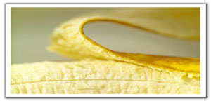 A peeled banana